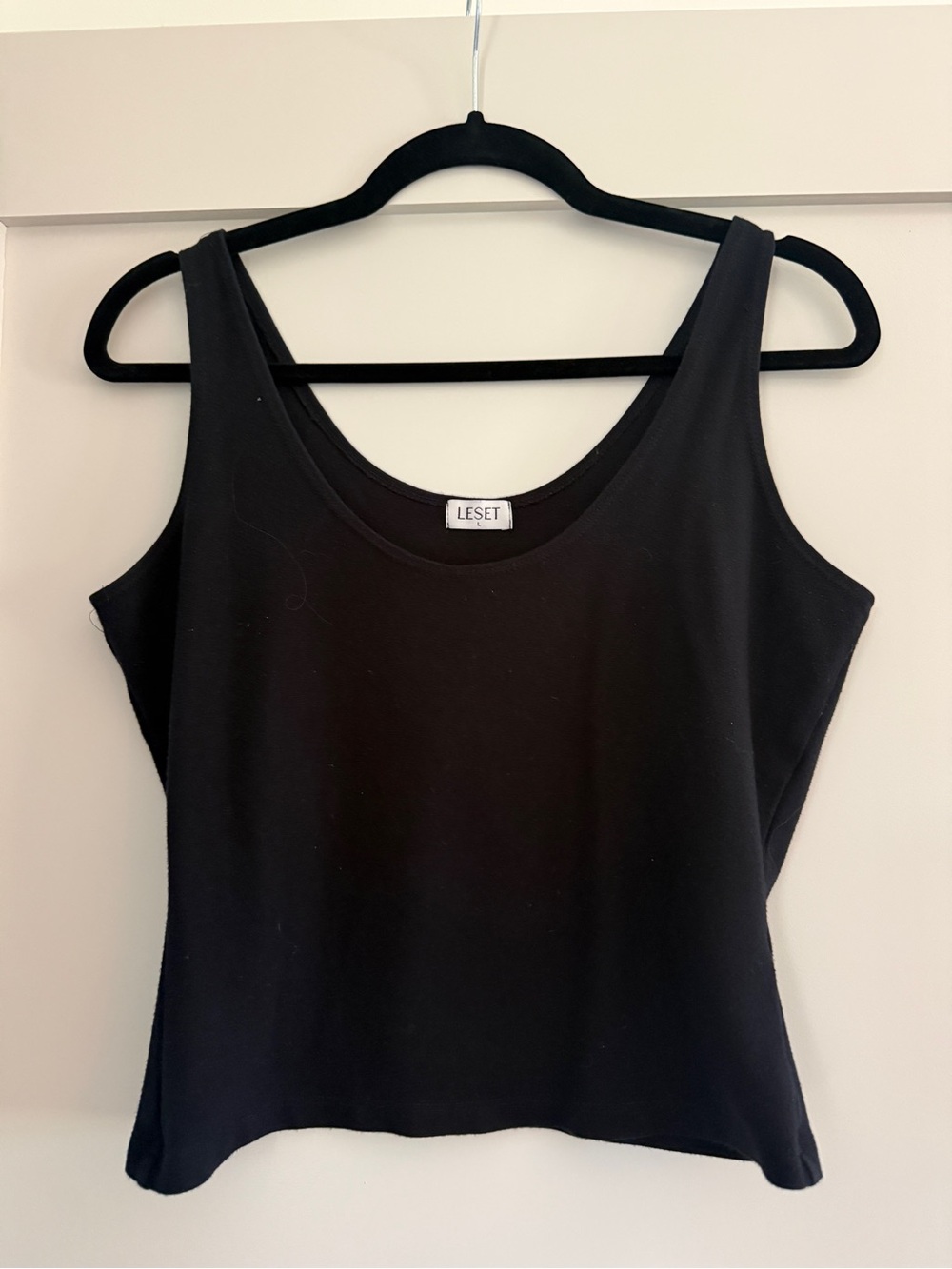 LESET Rio fitted Scoop Neck Tank in large